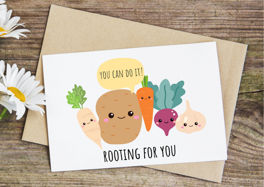 Rooting for you, best wishes card