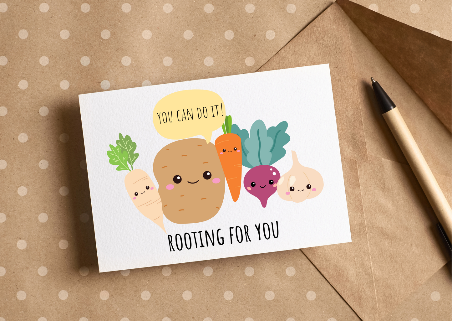 Rooting for you, best wishes card