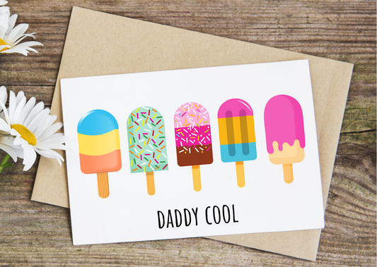 Daddy Cool, Father's Day, Dad birthday card