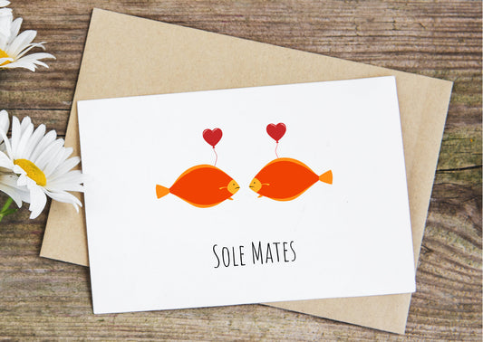 Sole Mates valentine's card