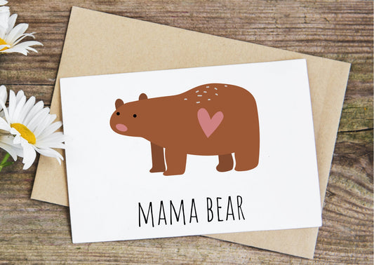 Mama bear mother's day card