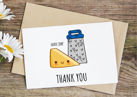 Grate job thank you card