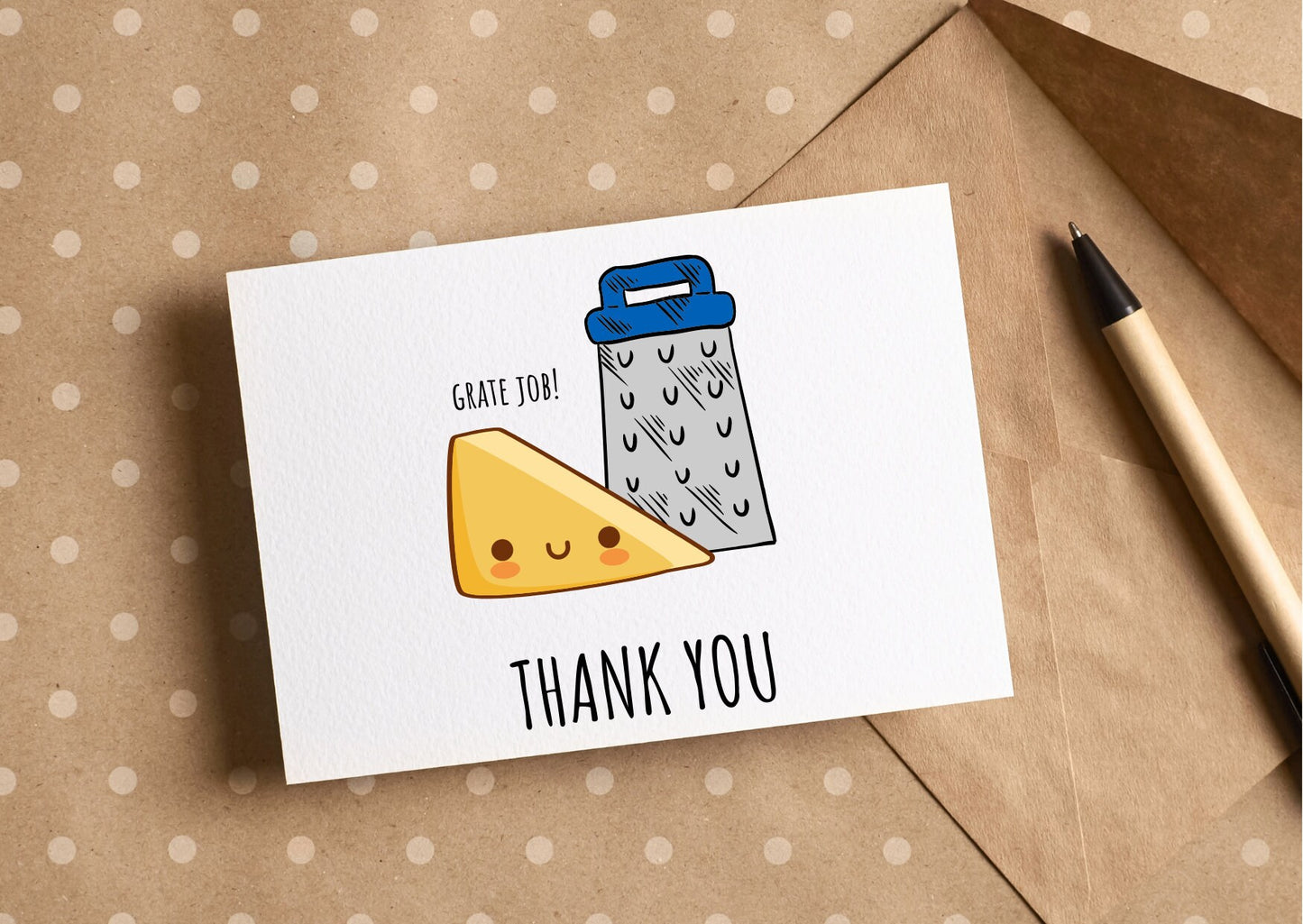 Grate job thank you card