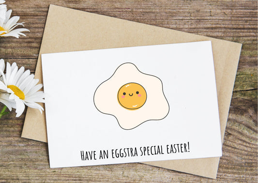 Eggstra special Easter, Easter card