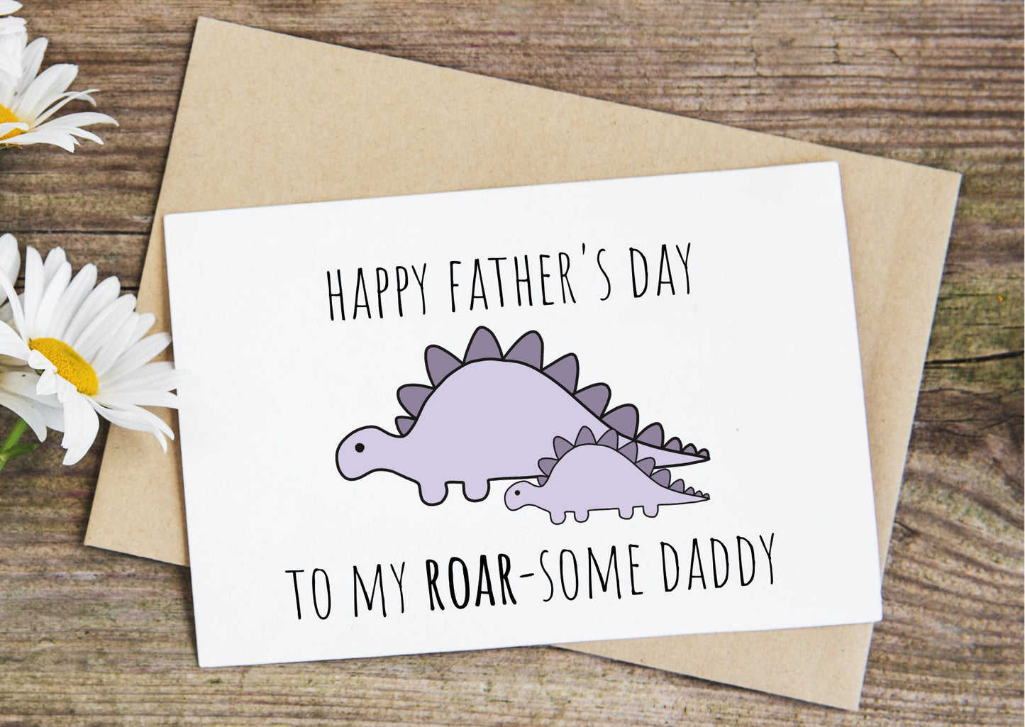 Roarsome daddy father's day card