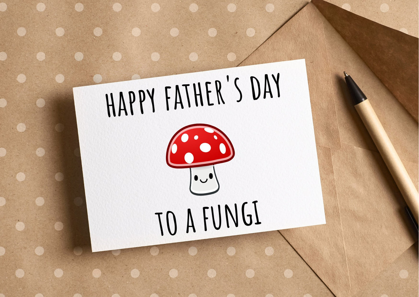 Fungi Father's Day card