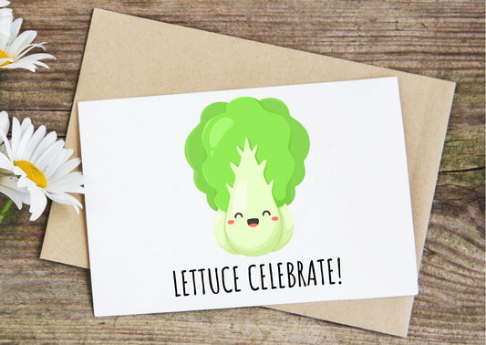 Lettuce celebrate card