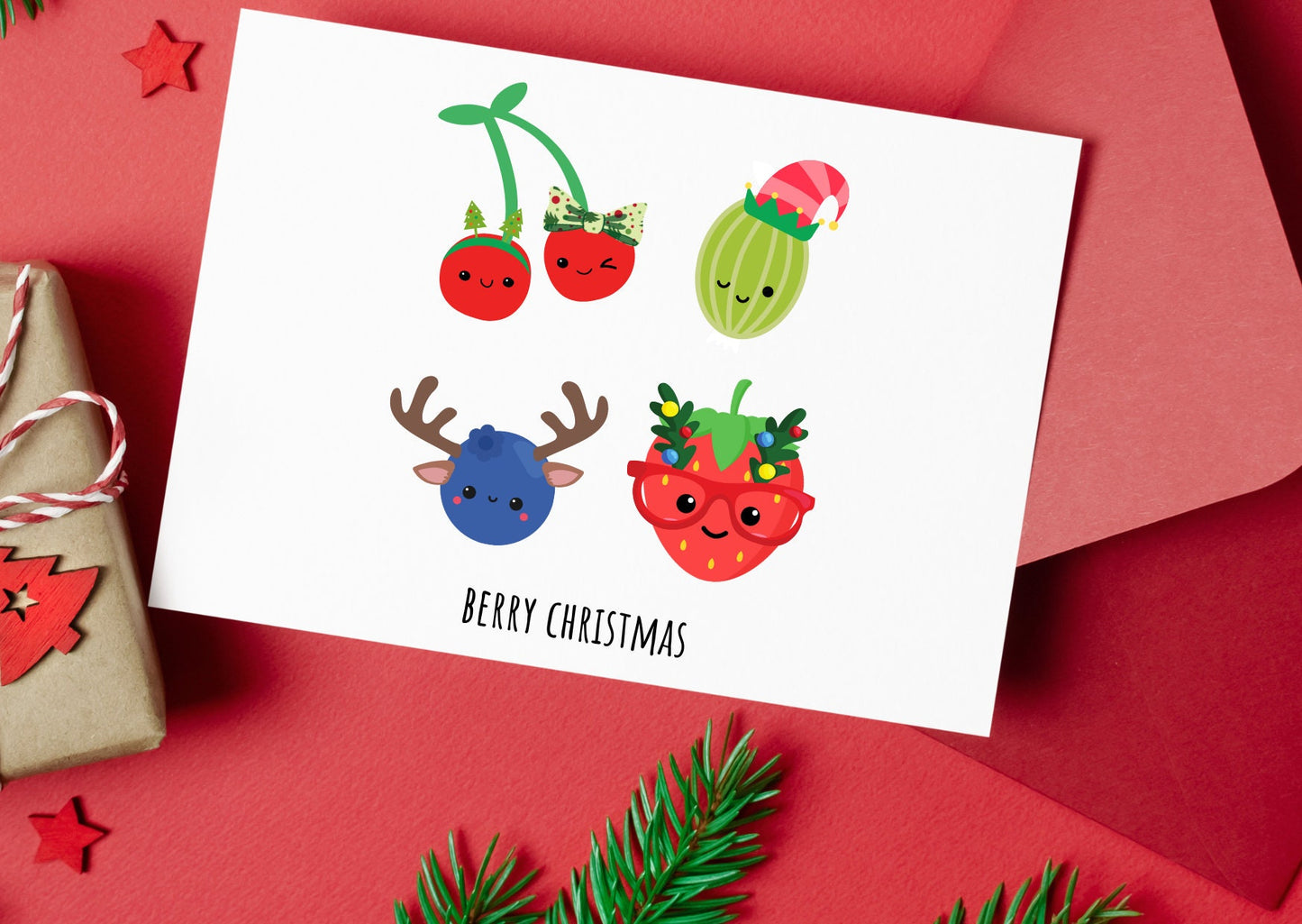 Berry Christmas card