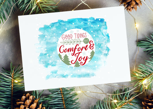 Comfort and Joy, Christmas card