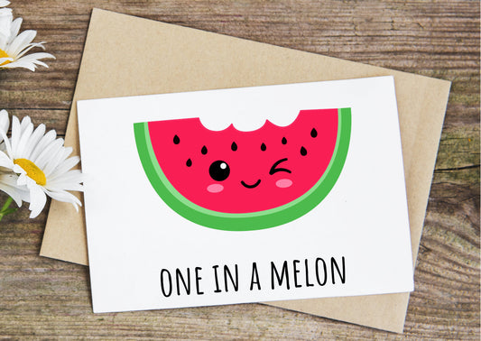 One in a melon card