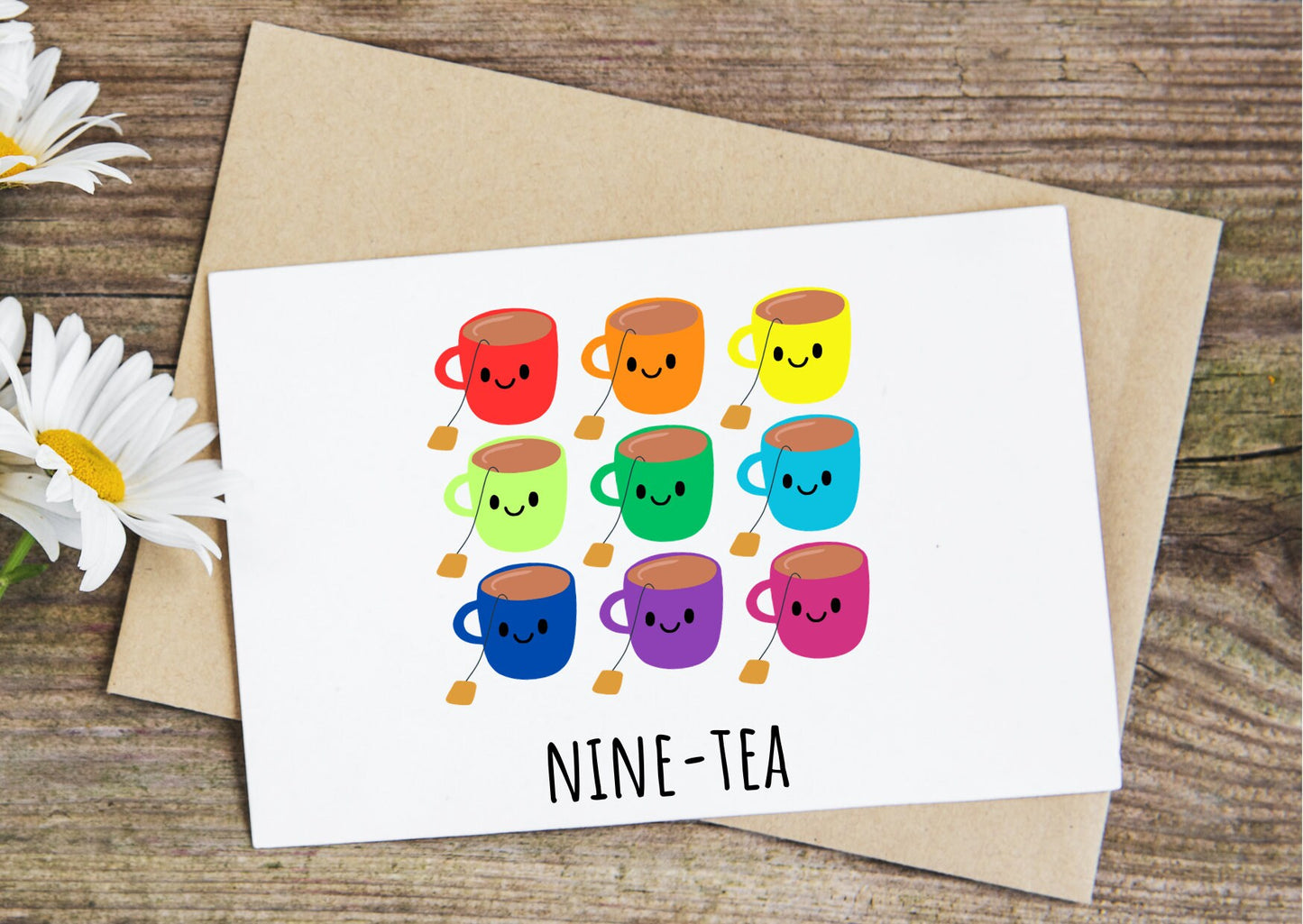 Nine-Tea, 90th birthday card